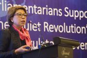 Tan Sri Datuk Dr Rebecca Fatima Sta Maria presented ERIA's work on NTMs